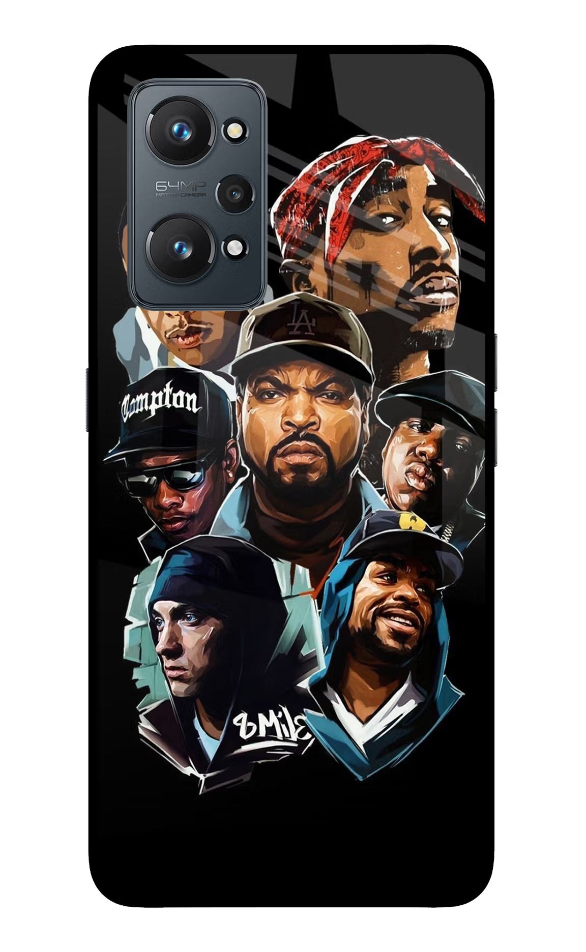 Rappers Realme GT NEO 2/Neo 3T Glass Case Back Cover by Casekaro