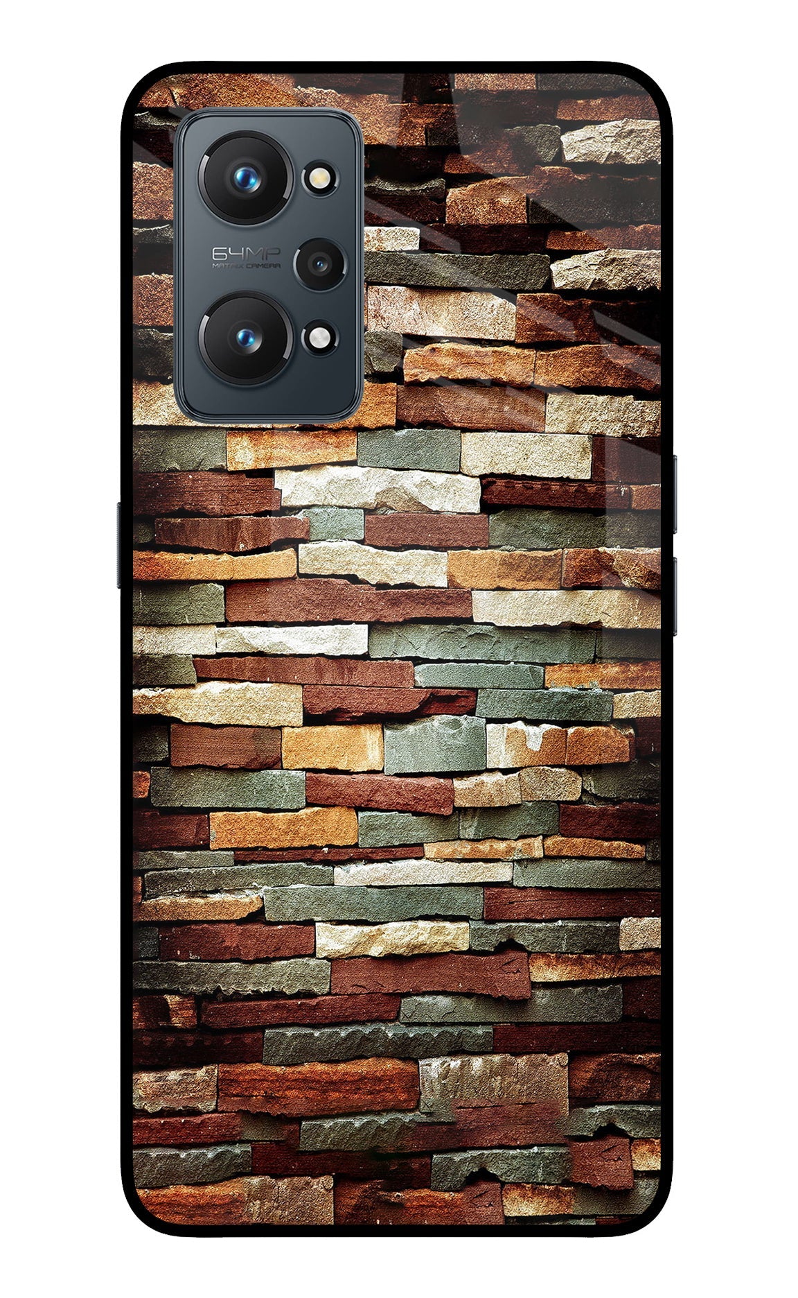 Bricks Pattern Realme GT NEO 2/Neo 3T Glass Case