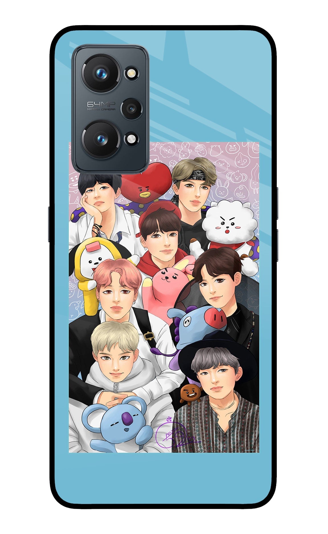 BTS with animals Realme GT NEO 2/Neo 3T Back Cover