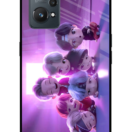 BTS Chibi Realme GT NEO 2/Neo 3T Glass Case