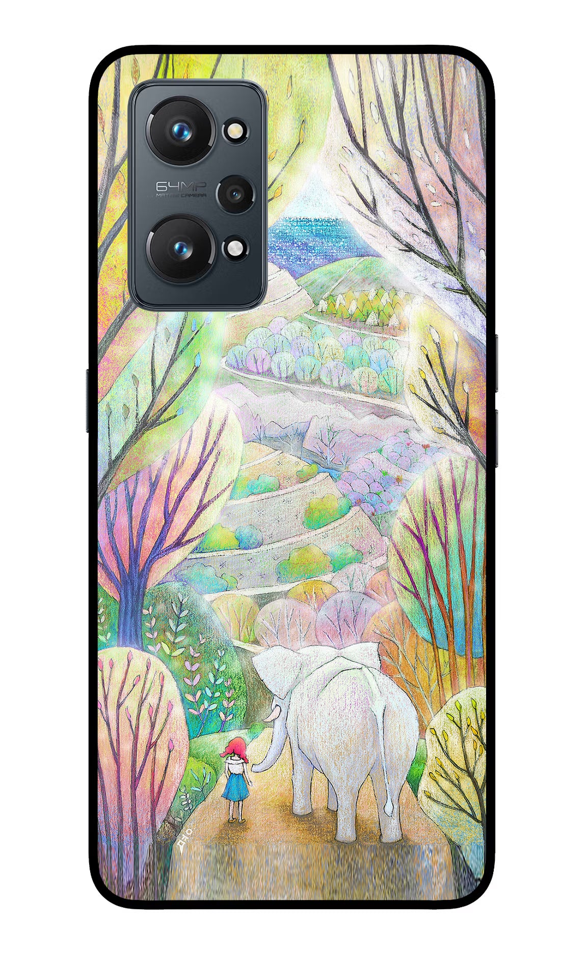 Nature Painting Realme GT NEO 2/Neo 3T Glass Case Back Cover by Casekaro