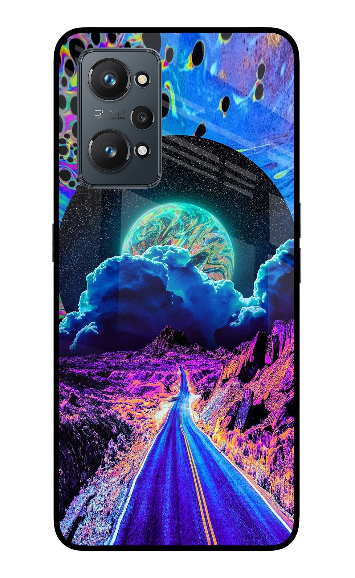 Psychedelic Painting Realme GT NEO 2/Neo 3T Glass Case
