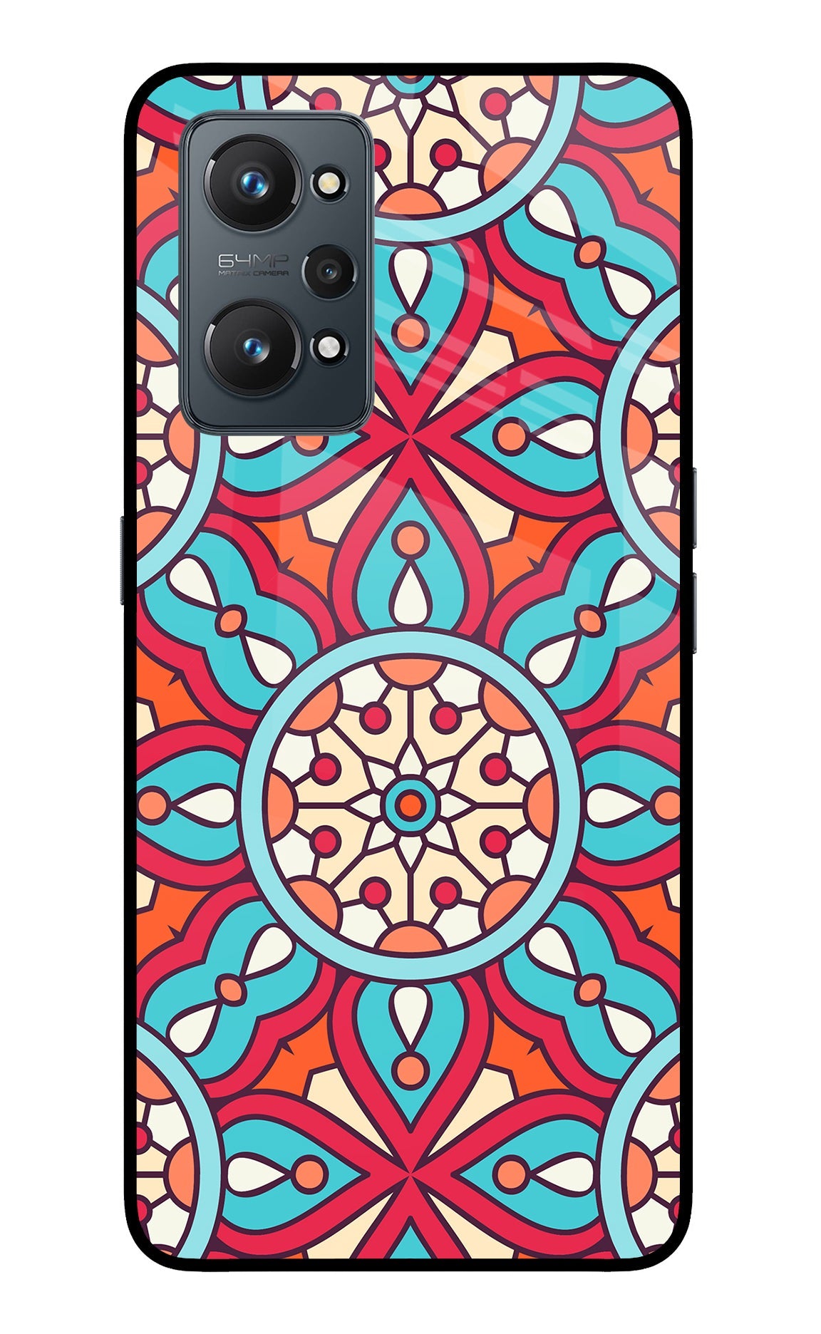 Mandala Geometric Realme GT NEO 2/Neo 3T Glass Case