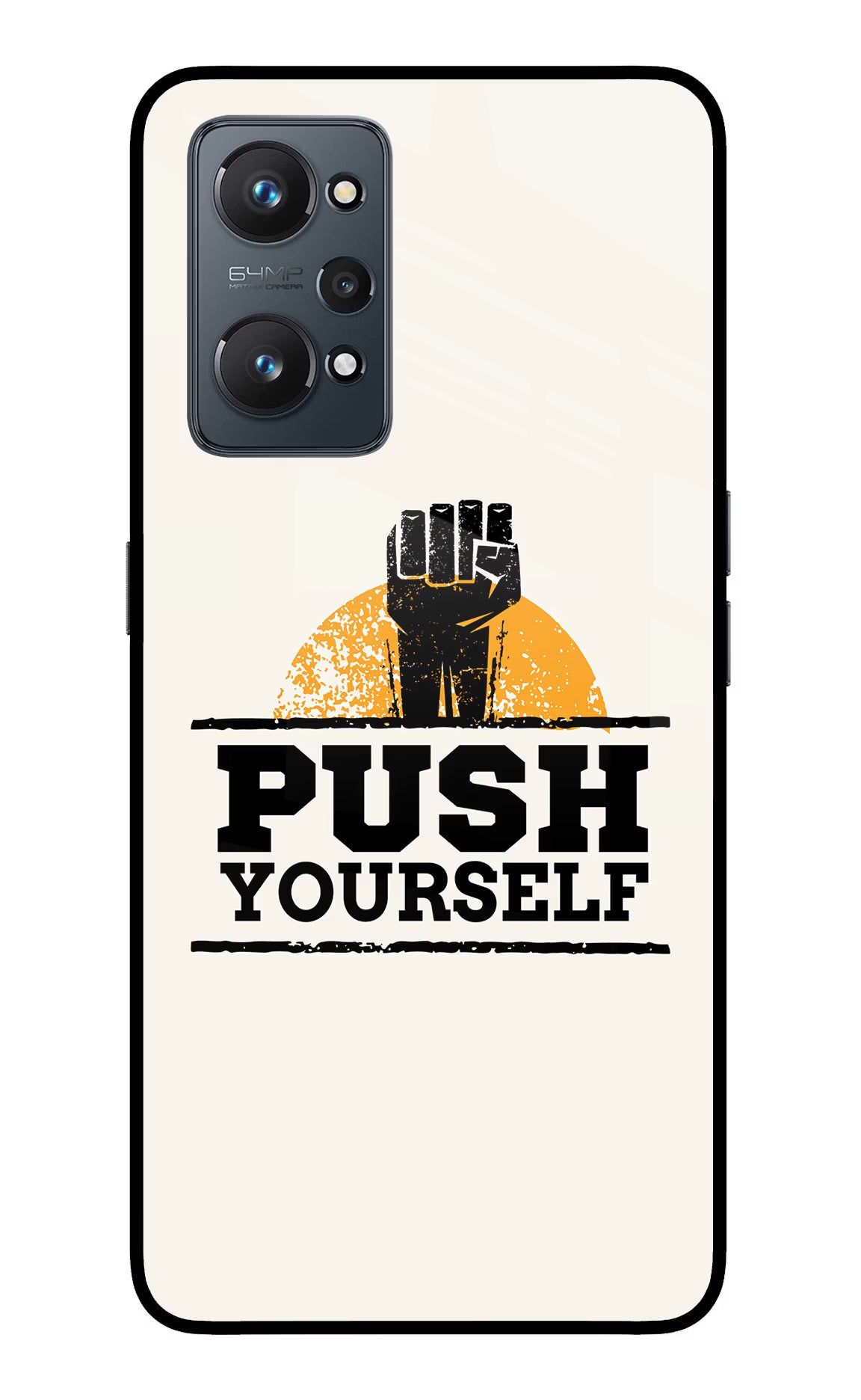 Push Yourself Realme GT NEO 2/Neo 3T Glass Case Back Cover by Casekaro