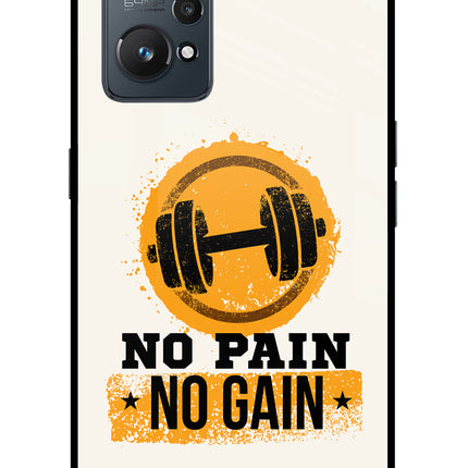 No Pain No Gain Realme GT NEO 2/Neo 3T Glass Case Back Cover by Casekaro