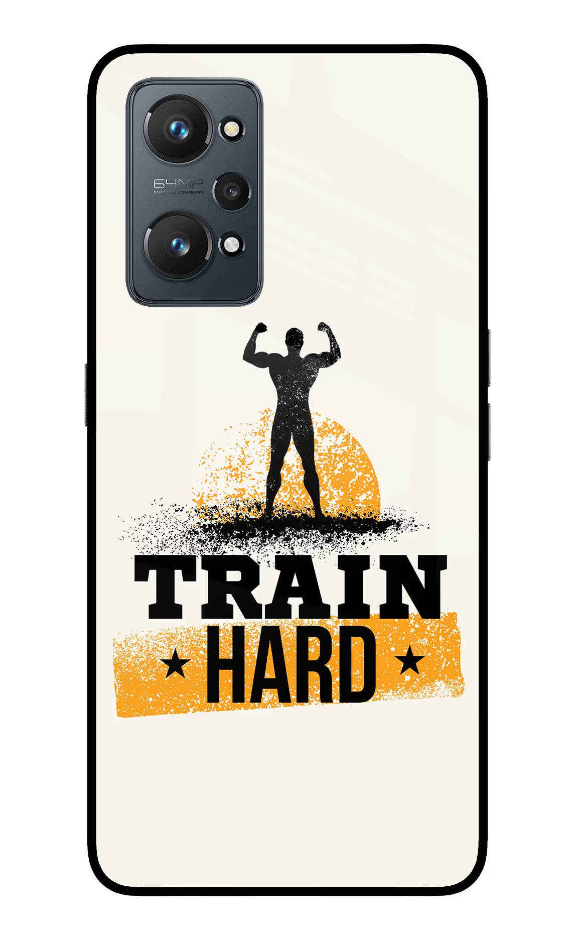 Train Hard Realme GT NEO 2/Neo 3T Glass Case Back Cover by Casekaro