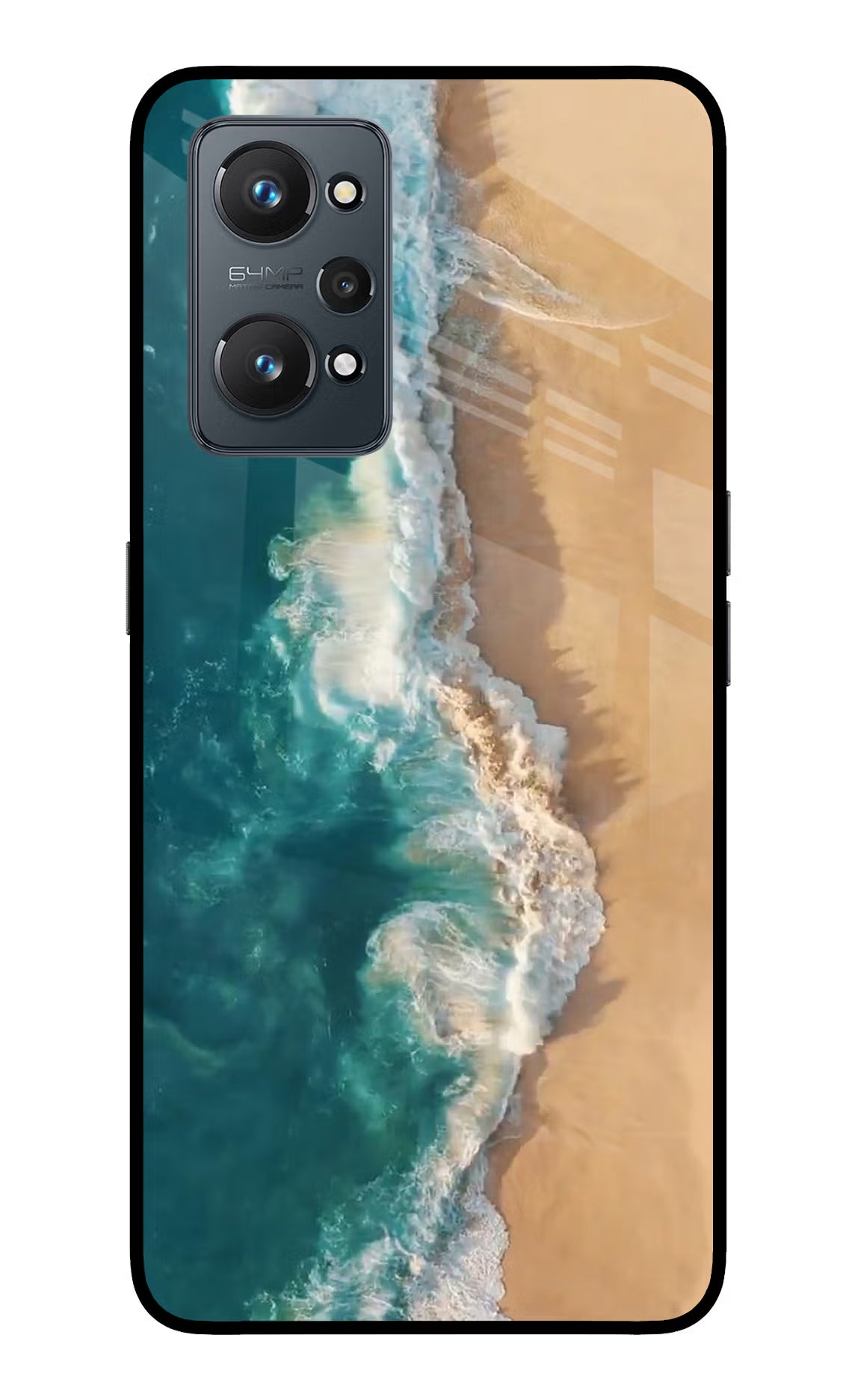 Ocean Beach Realme GT NEO 2/Neo 3T Glass Case Back Cover by Casekaro