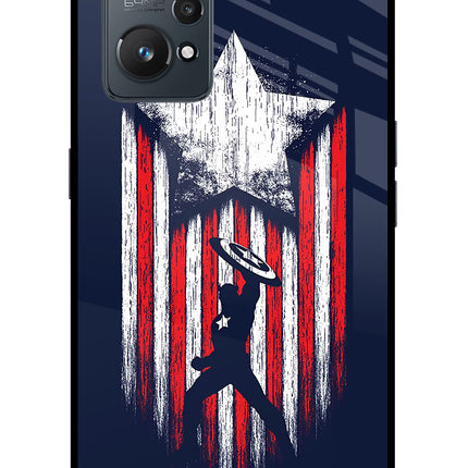 Captain America Marvel Art Realme GT NEO 2/Neo 3T Glass Case Back Cover by Casekaro