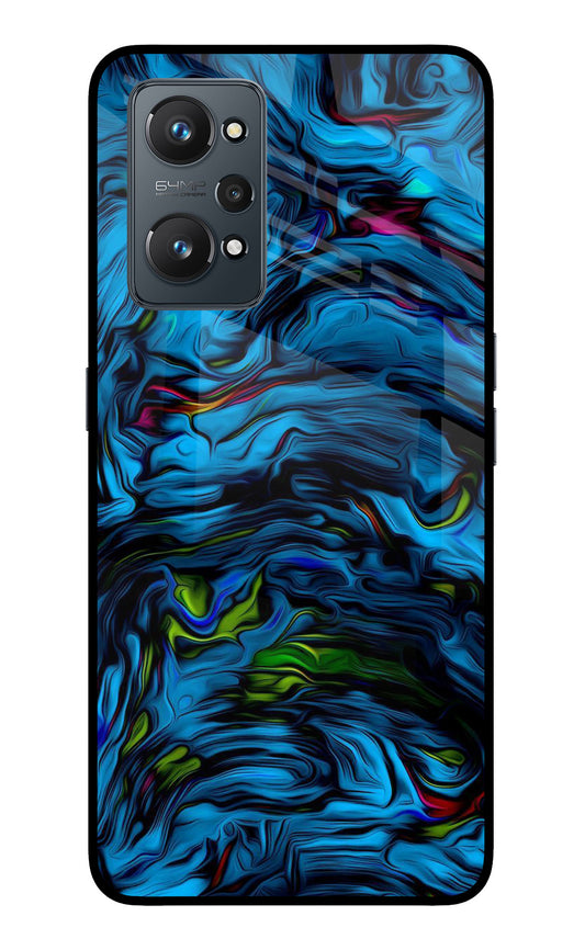 Dark Blue Abstract Realme GT NEO 2/Neo 3T Glass Case