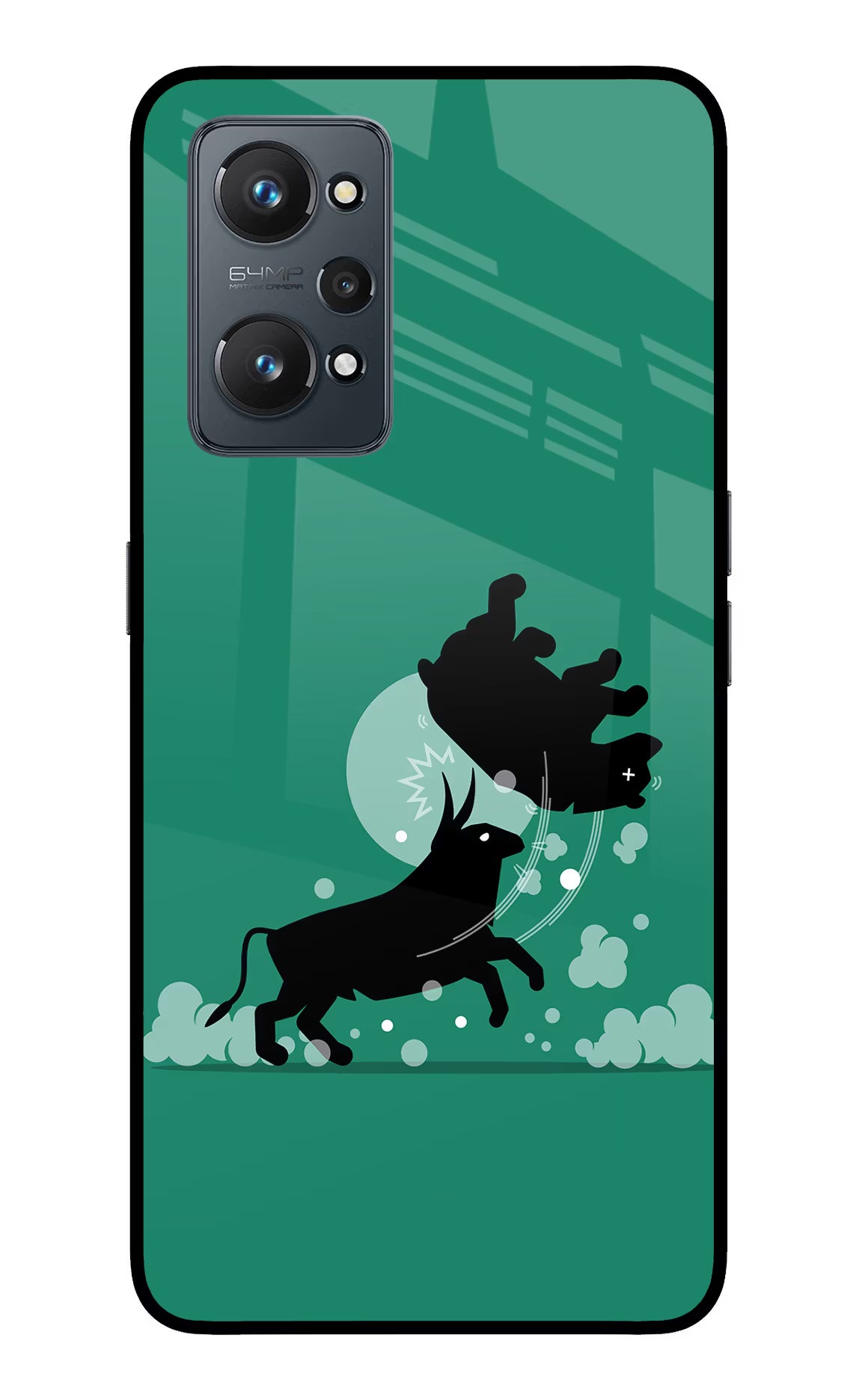 Bull Conqueror Realme GT NEO 2/Neo 3T Glass Case