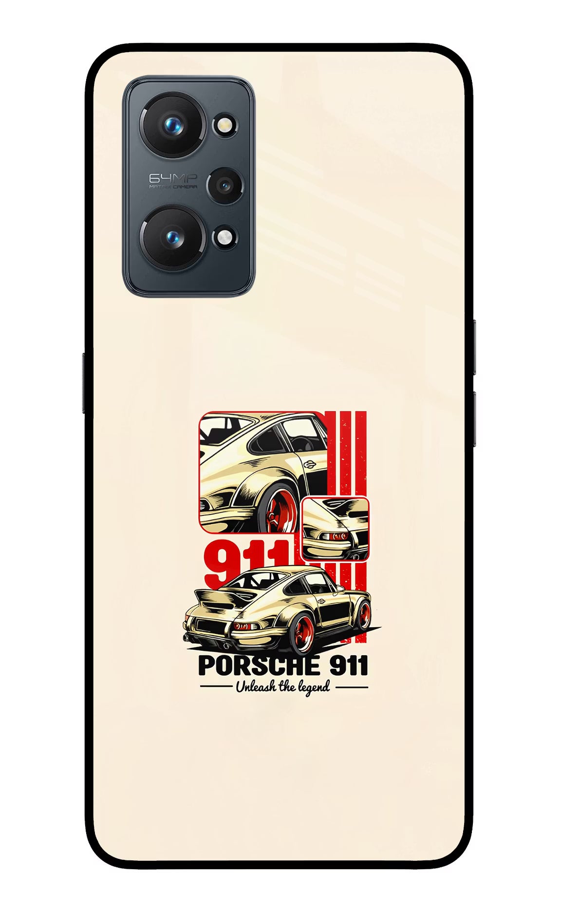 Classic Porsche 911 Realme GT NEO 2/Neo 3T Glass Case Back Cover by Casekaro