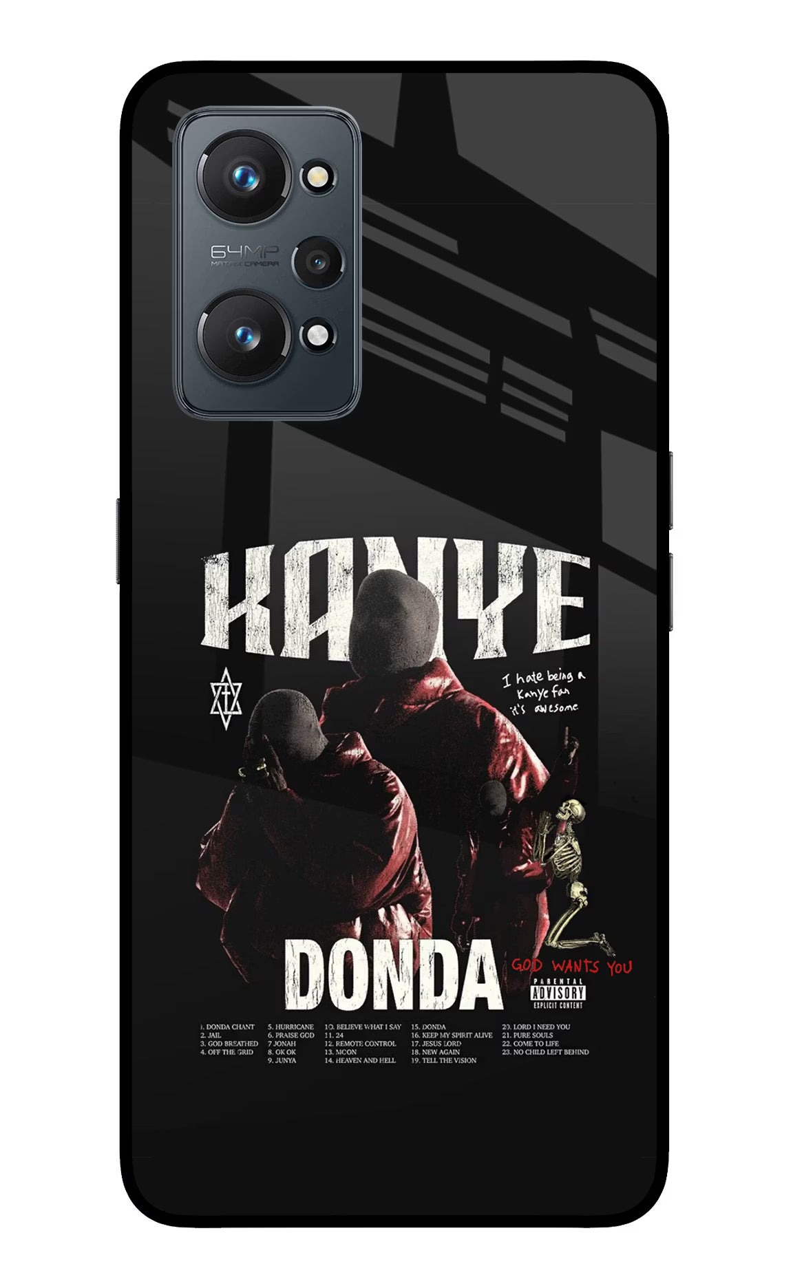 Donda Kanye West Realme GT NEO 2/Neo 3T Glass Case