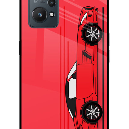 Red Velocity Realme GT NEO 2/Neo 3T Glass Case
