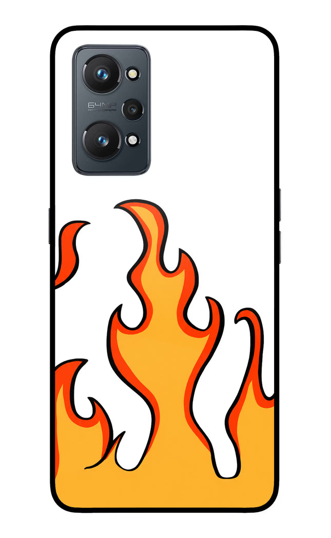 Fired Up – White Realme GT NEO 2/Neo 3T Glass Case