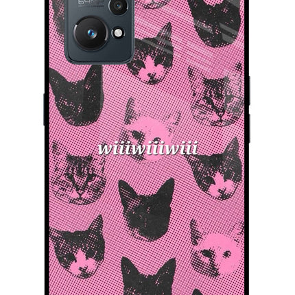 Pink Cats Realme GT NEO 2/Neo 3T Glass Case
