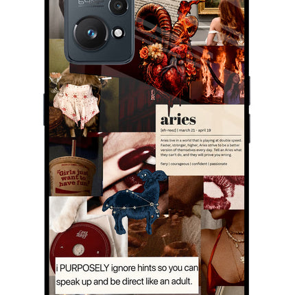 Zodiac Aries Realme GT NEO 2/Neo 3T Glass Case