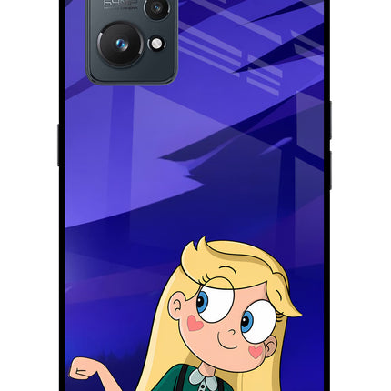 Star Glow Realme GT NEO 2/Neo 3T Glass Case Back Cover by Casekaro