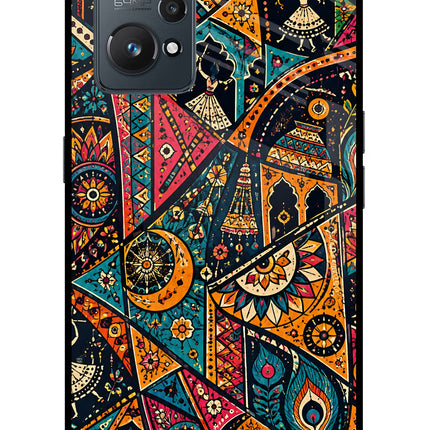 Folk Print Realme GT NEO 2/Neo 3T Glass Case