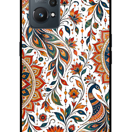White Mayura Realme GT NEO 2/Neo 3T Glass Case