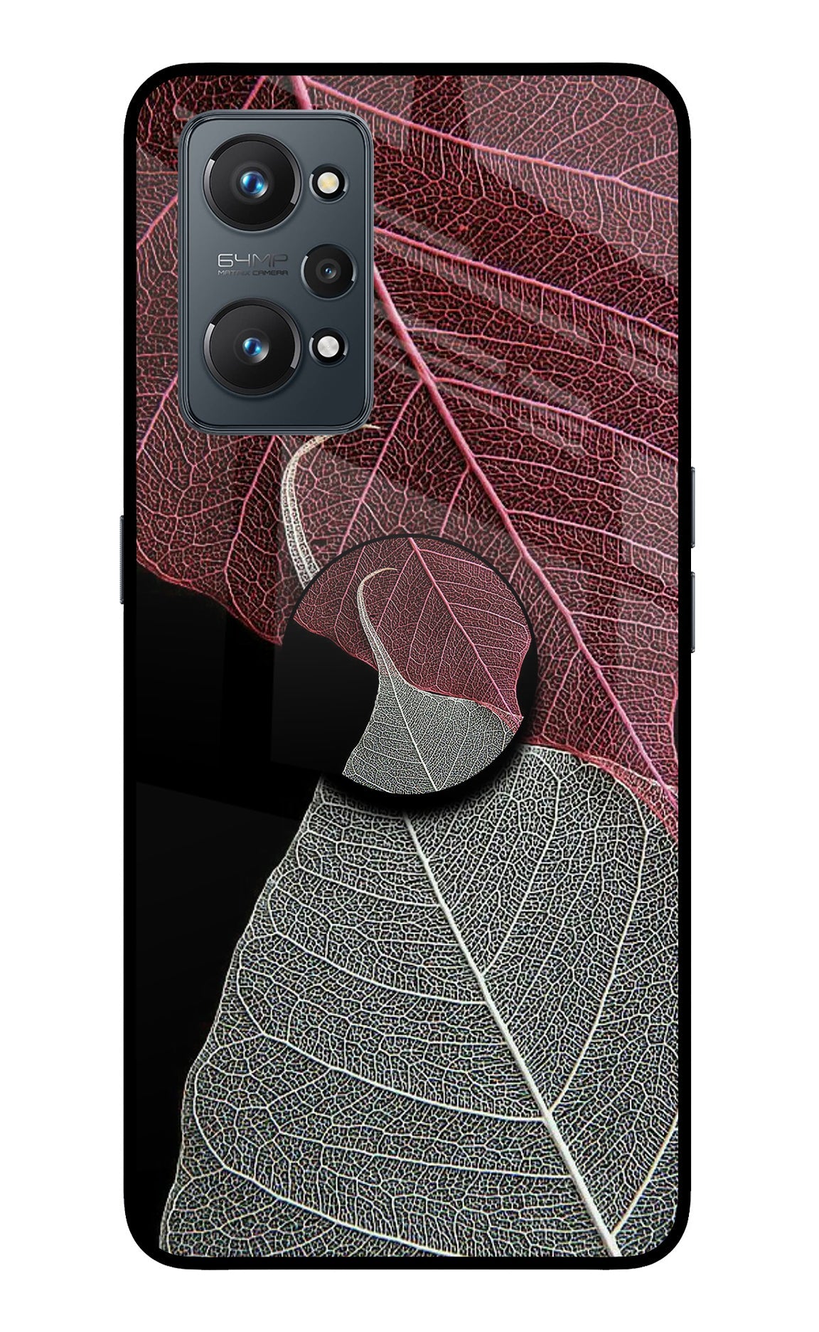 Leaf Pattern Realme GT NEO 2/Neo 3T Glass Case