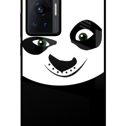 Panda Vivo X70 Pro Glass Case Back Cover by Casekaro