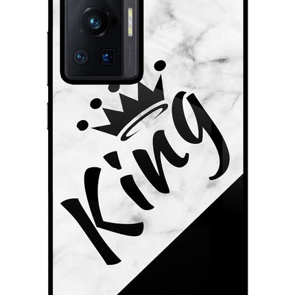 King Vivo X70 Pro Glass Case Back Cover by Casekaro