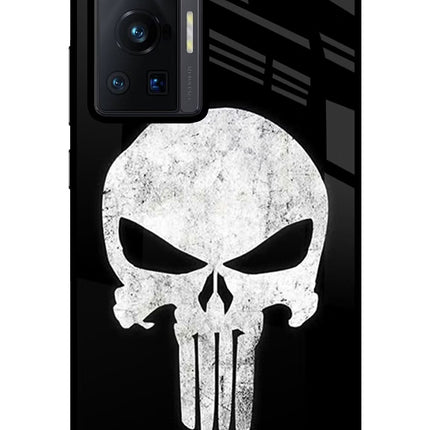 Punisher Skull Vivo X70 Pro Glass Case