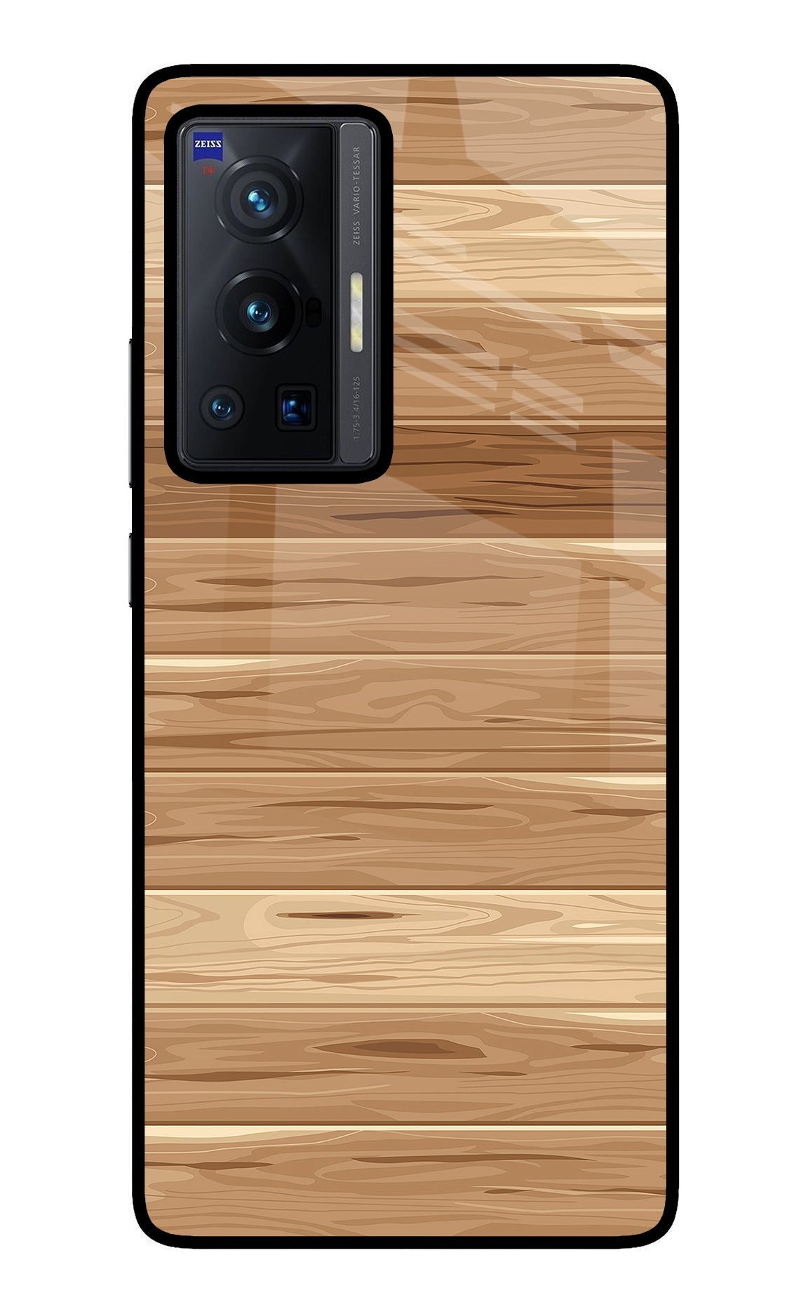 Wooden Vector Vivo X70 Pro Glass Case