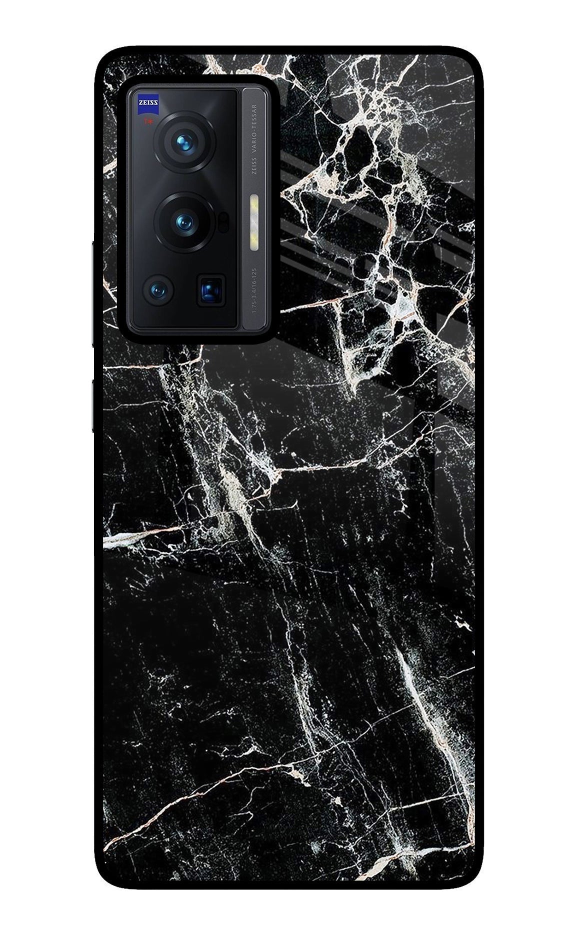 Black Marble Texture Vivo X70 Pro Back Cover