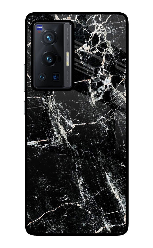 Black Marble Texture Vivo X70 Pro Glass Case