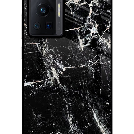 Black Marble Texture Vivo X70 Pro Glass Case