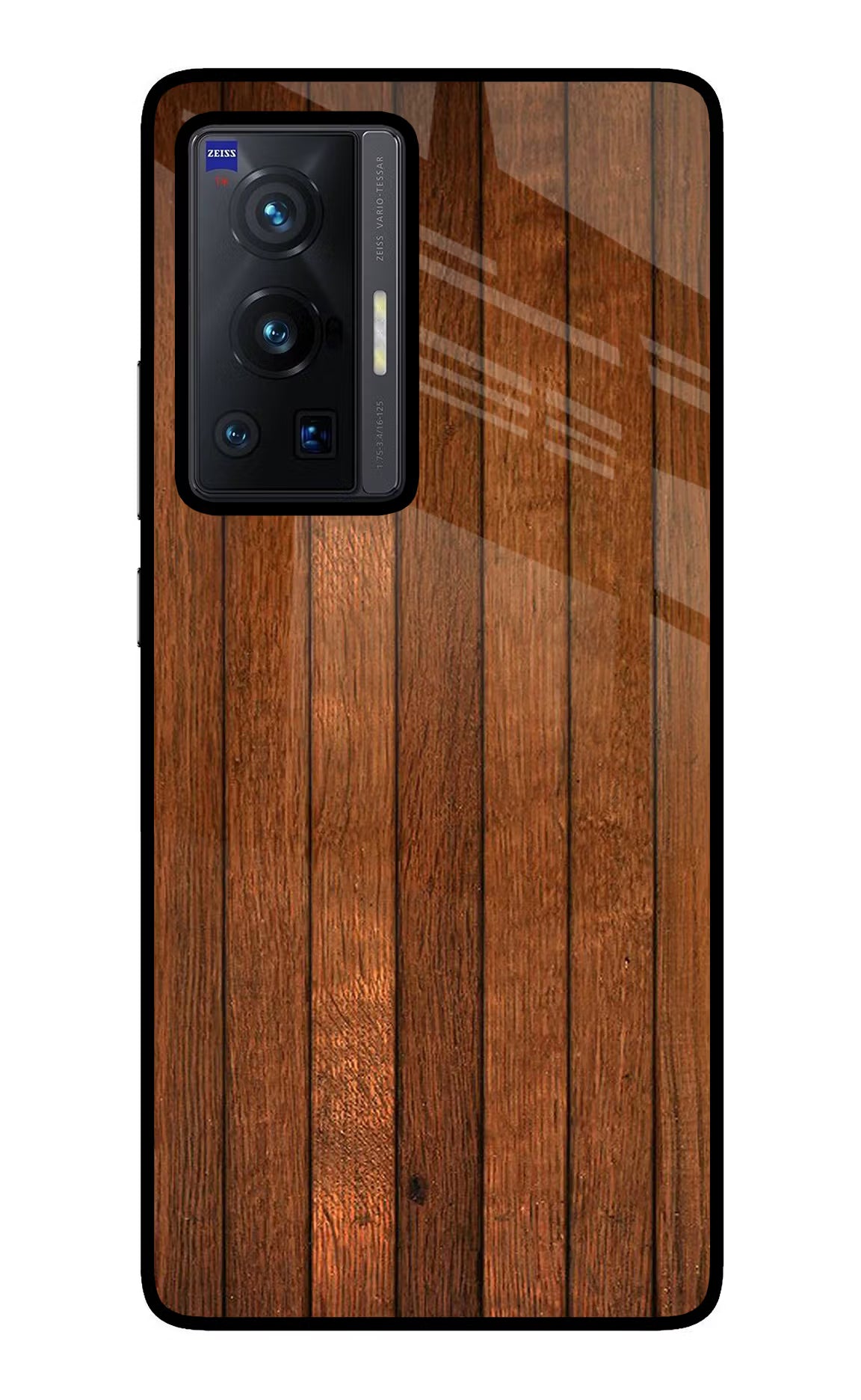 Wooden Artwork Bands Vivo X70 Pro Glass Case Back Cover by Casekaro