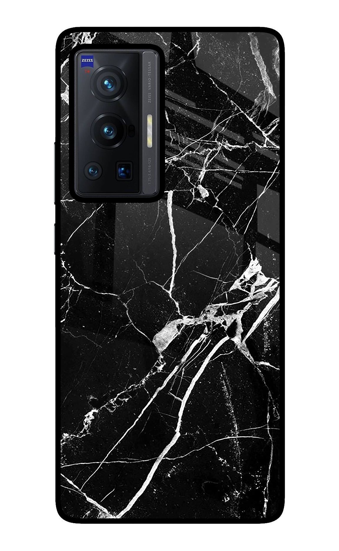 Black Marble Pattern Vivo X70 Pro Back Cover