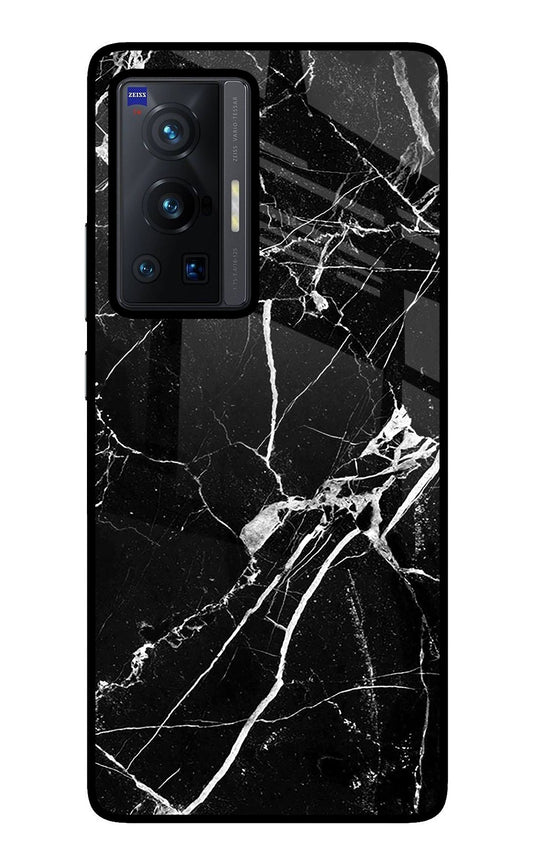 Black Marble Pattern Vivo X70 Pro Glass Case