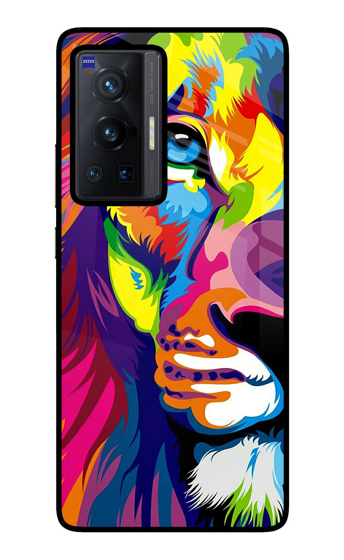 Lion Half Face Vivo X70 Pro Back Cover