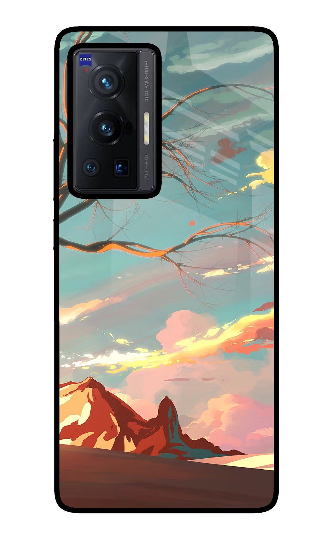 Scenery Vivo X70 Pro Glass Case Back Cover by Casekaro