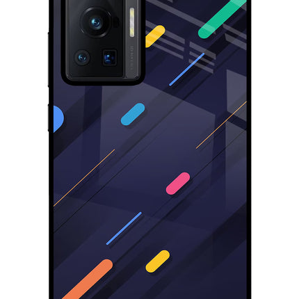 Abstract Design Vivo X70 Pro Glass Case Back Cover by Casekaro