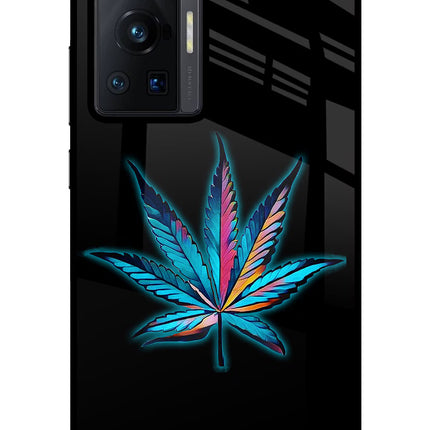 Weed Vivo X70 Pro Glass Case Back Cover by Casekaro