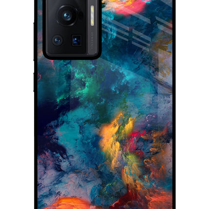 Artwork Paint Vivo X70 Pro Glass Case Back Cover by Casekaro