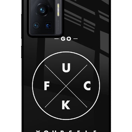 Go Fuck Yourself Vivo X70 Pro Glass Case Back Cover by Casekaro
