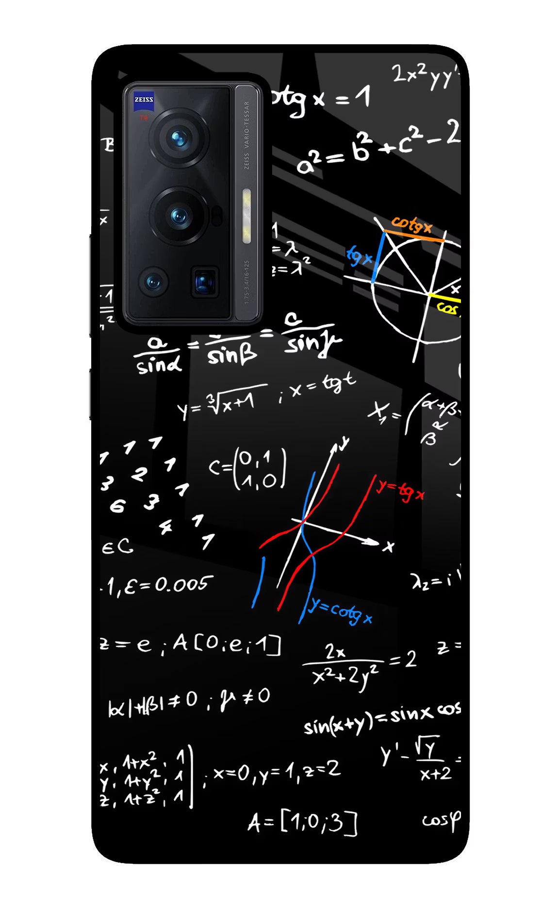 Mathematics Formula Vivo X70 Pro Glass Case Back Cover by Casekaro
