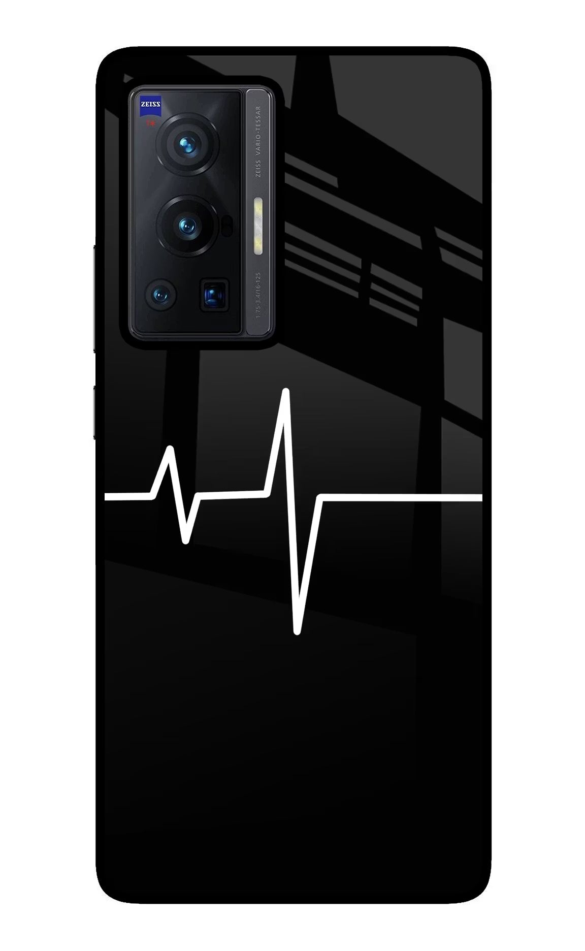 Heart Beats Vivo X70 Pro Glass Case Back Cover by Casekaro