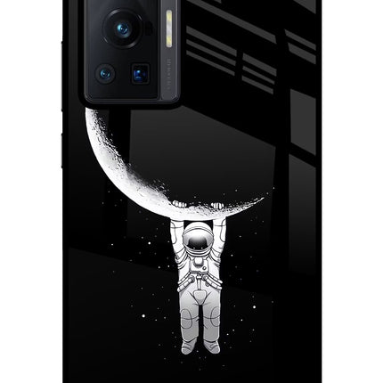Moon Space Vivo X70 Pro Glass Case Back Cover by Casekaro
