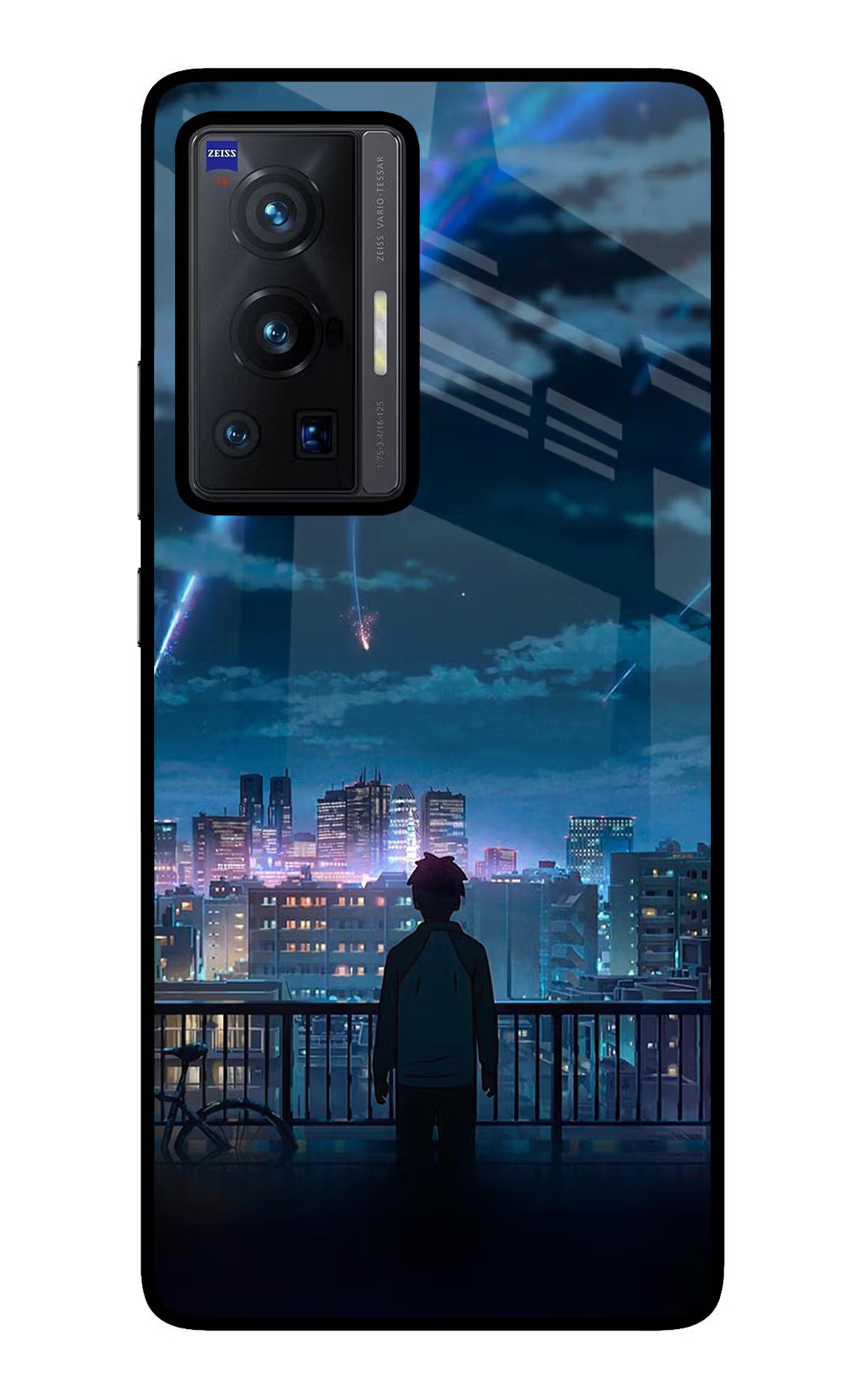 Anime Vivo X70 Pro Glass Case Back Cover by Casekaro