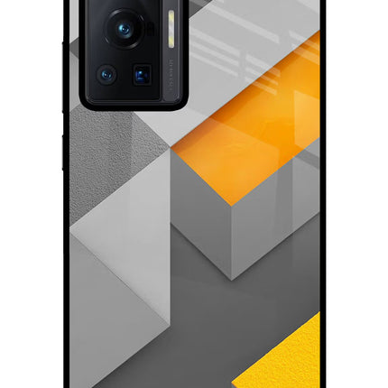 Abstract Vivo X70 Pro Glass Case Back Cover by Casekaro