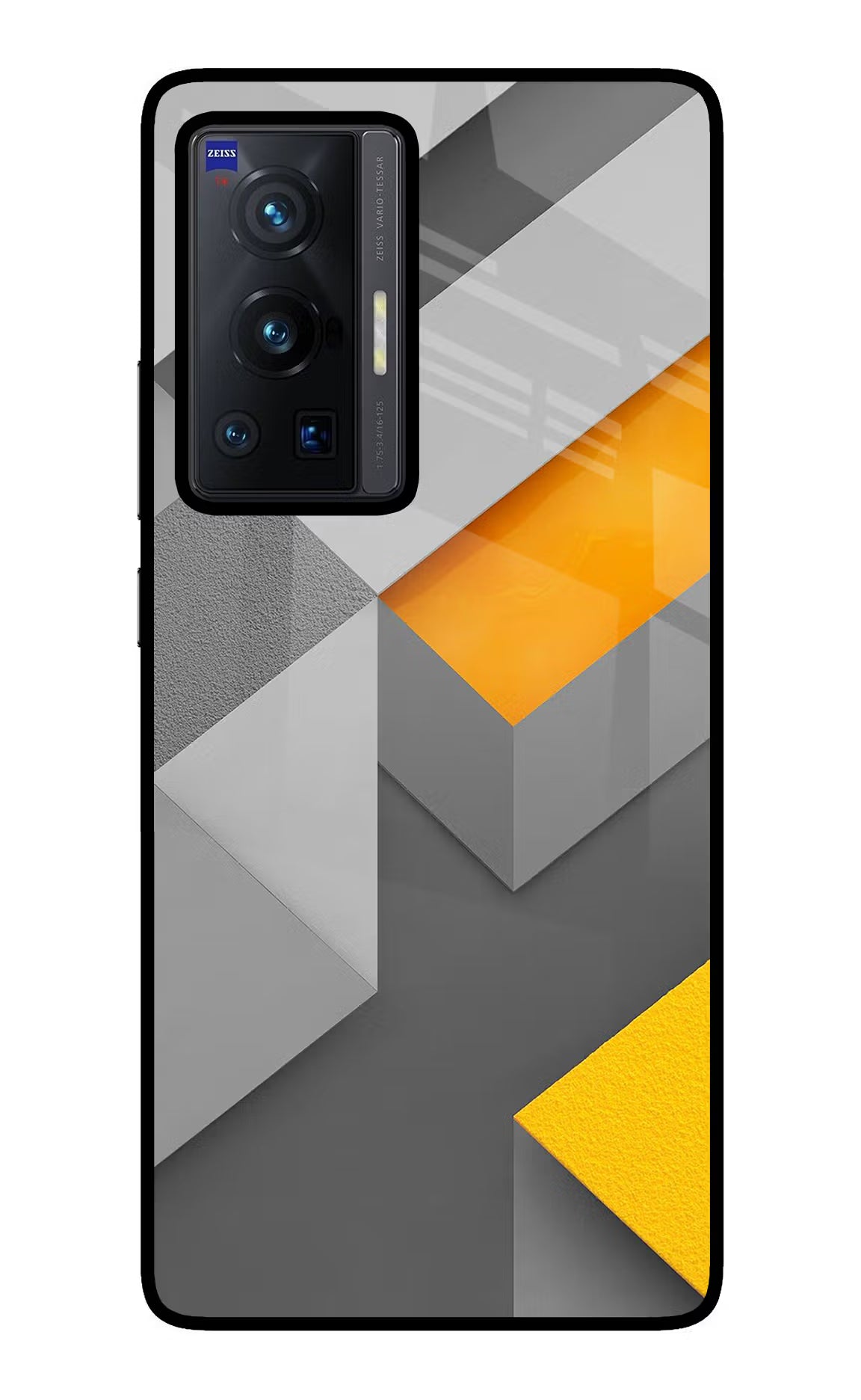 Abstract Vivo X70 Pro Glass Case Back Cover by Casekaro