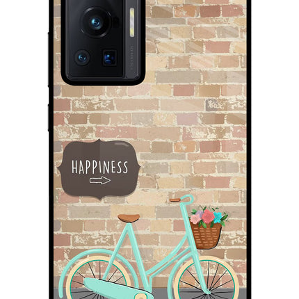 Happiness Artwork Vivo X70 Pro Glass Case Back Cover by Casekaro