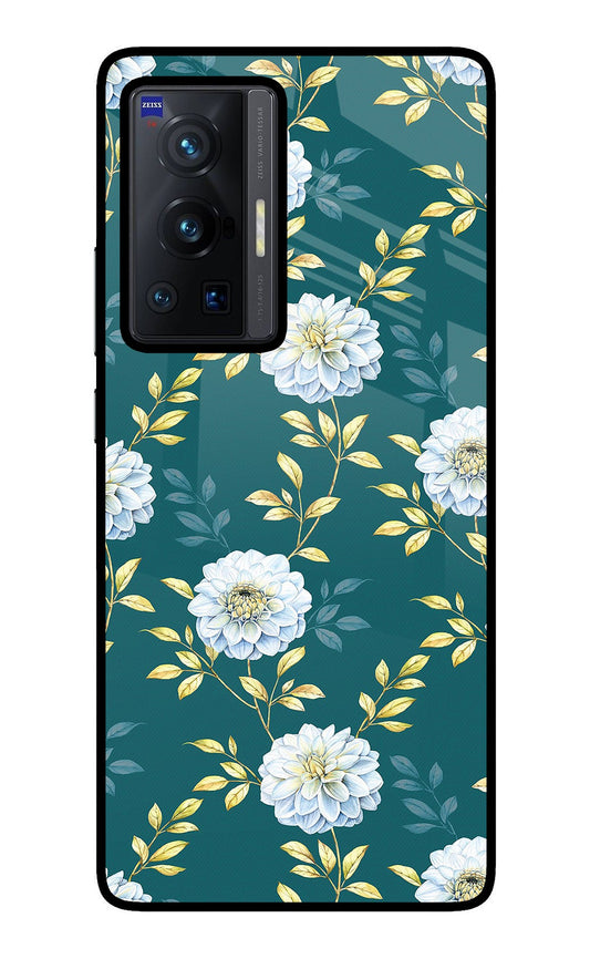 Flowers Vivo X70 Pro Glass Case