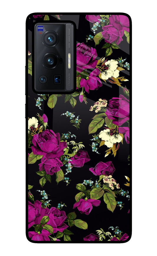 Flowers Vivo X70 Pro Glass Case