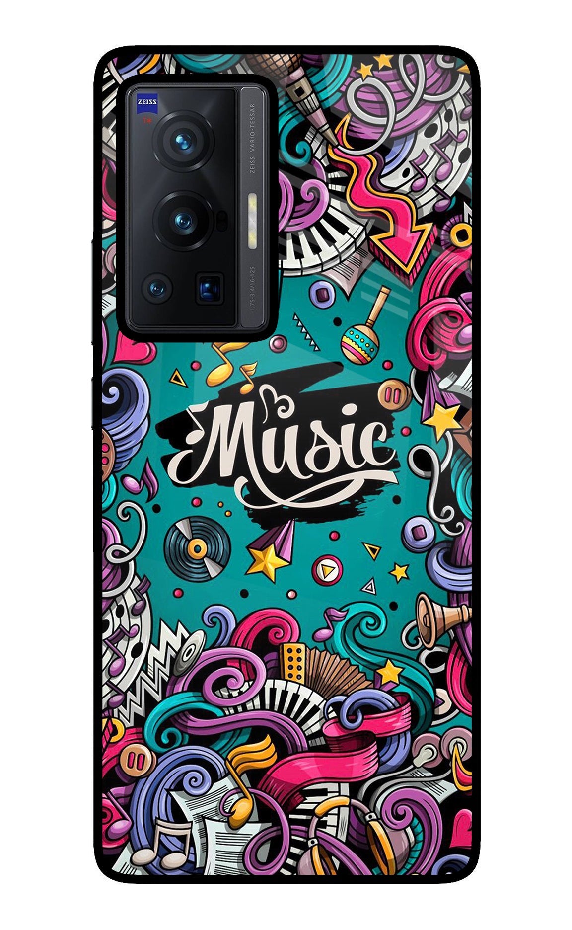 Music Graffiti Vivo X70 Pro Back Cover